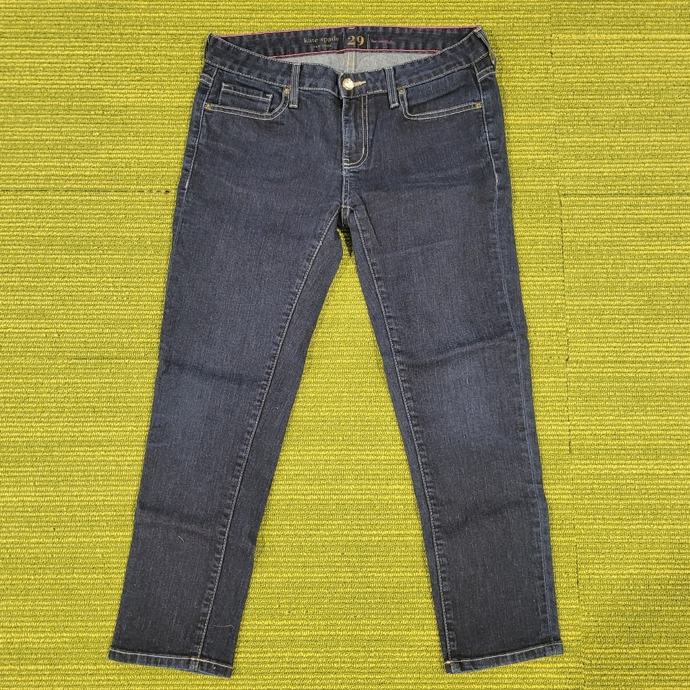 Kate Spade ♠️ Dark Blue Women's Capris w/ Gold Accents